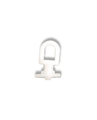 Screw-type curtain hook