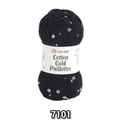 YarnArt Cotton Gold Paillettes