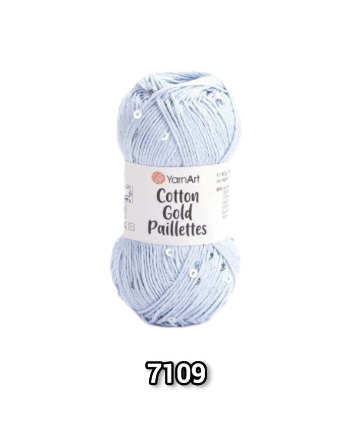 YarnArt Cotton Gold Paillettes
